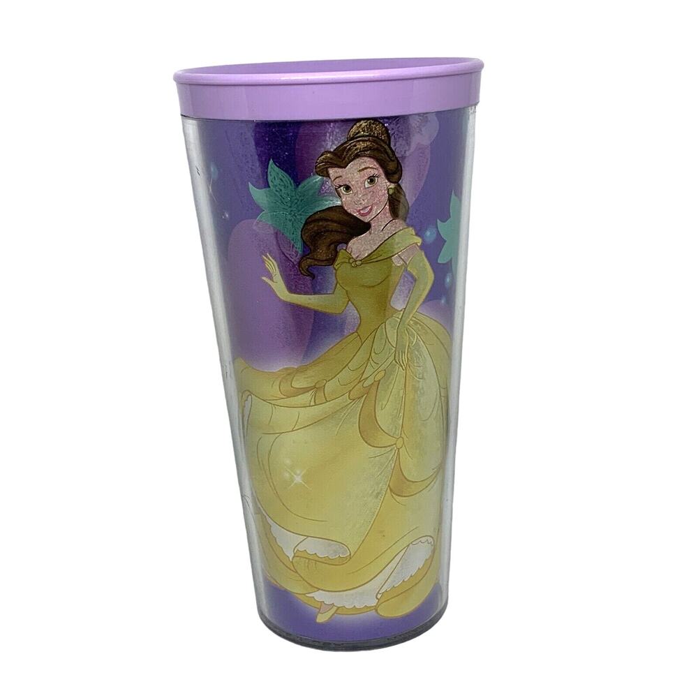 Disney's Beauty and the Beast Belle Purple Thermal Glass, Foil Image